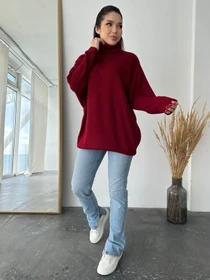 Светри та кардигани ISSA Plus модель 13763_burgundy Фото