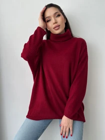 Светри та кардигани ISSA Plus модель 13763_burgundy Фото