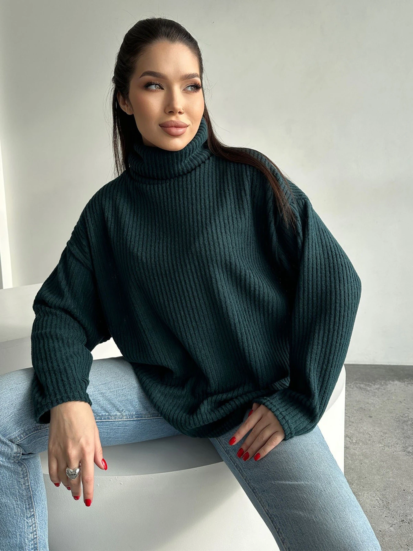 Светри та кардигани ISSA Plus модель 13763_green Светри та кардигани ISSA Plus модель 13763_green Фото