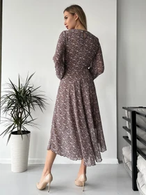 Сукні ISSA Plus модель 13770_brown Фото