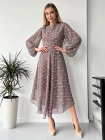 Сукні ISSA Plus модель 13770_brown Фото