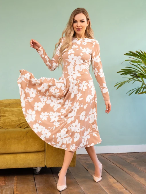 Сукні ISSA Plus модель 13477A_beige Фото