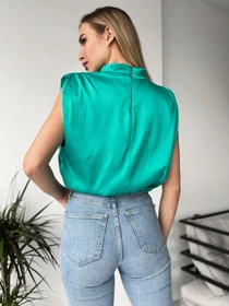 Сорочки ISSA Plus модель 13715A_green Фото