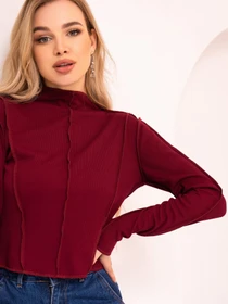 Свитры и кардиганы ISSA Plus модель SA-447_burgundy Фото
