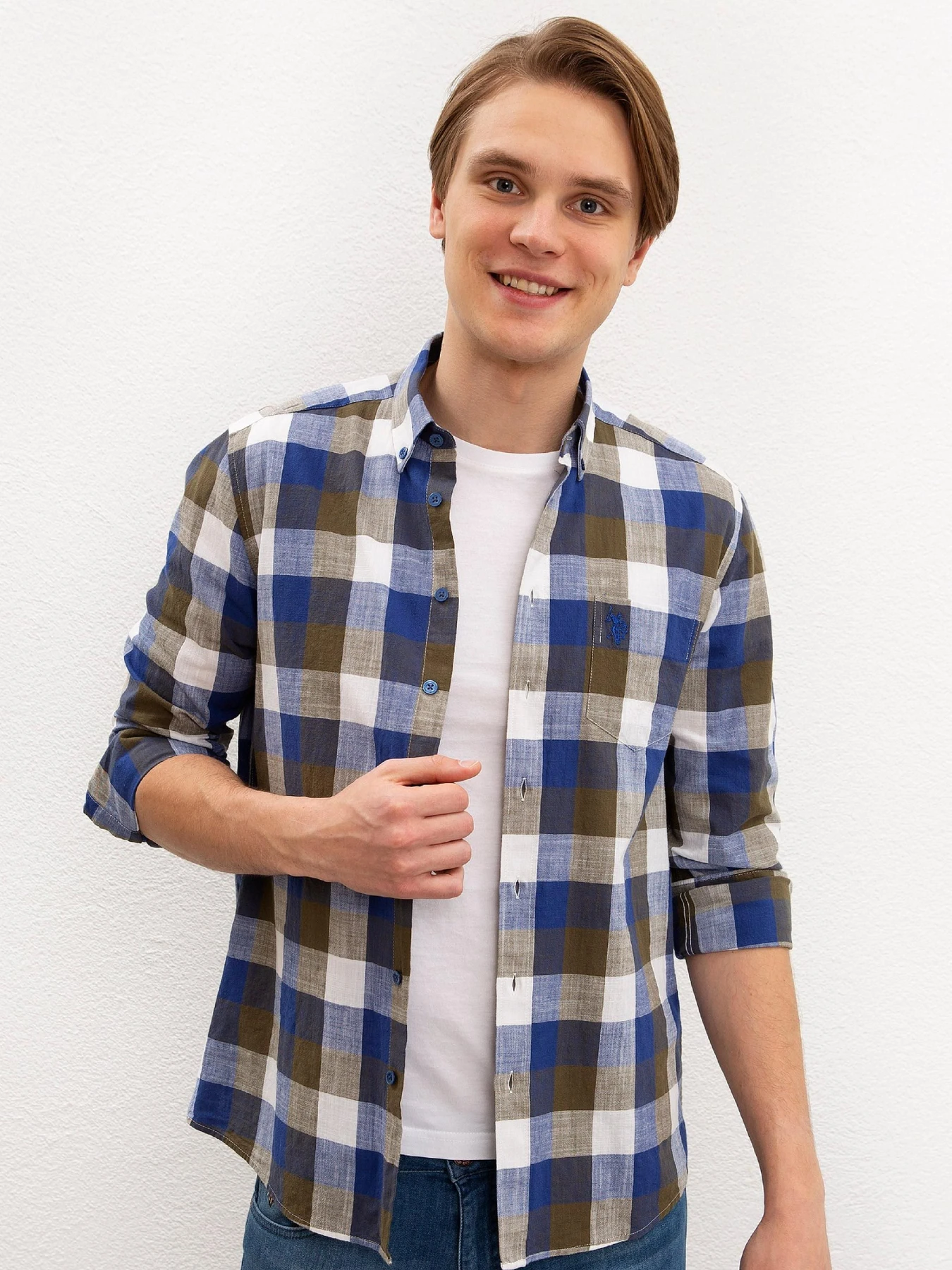 Рубашки US Polo модель G081GL004.000.988126.VR027 Фото