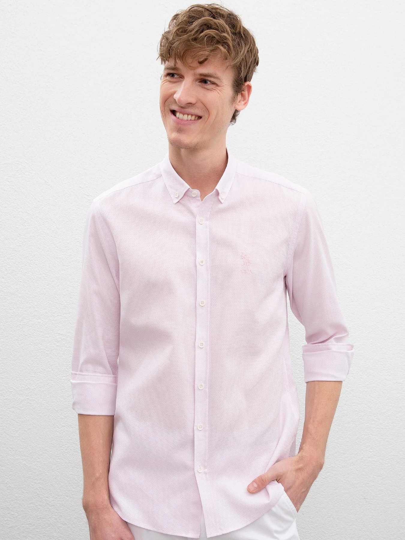 Рубашки US Polo модель G081SZ004.000.1011715.VR078 Фото