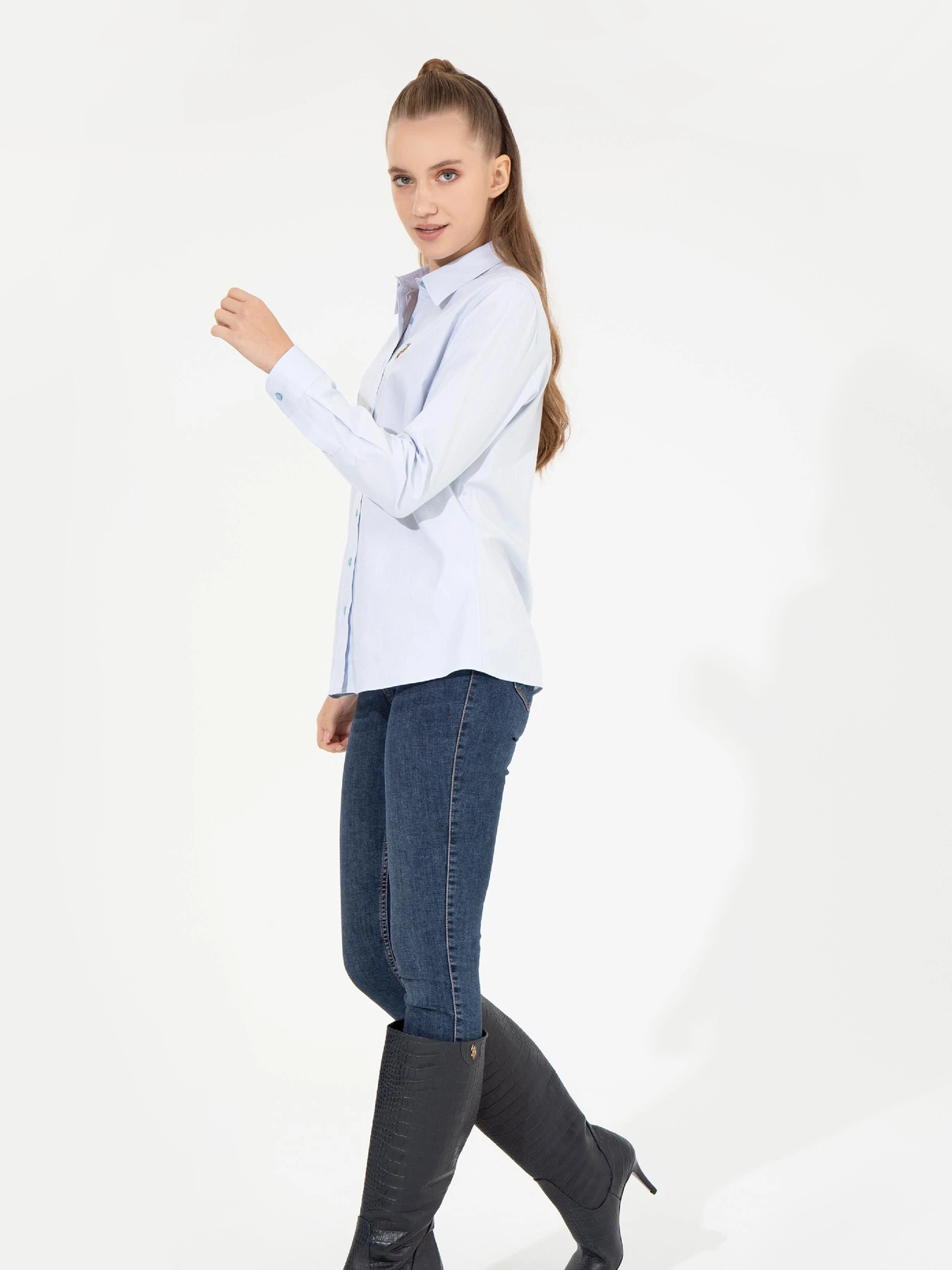 Рубашки US Polo модель G082SZ004.000.1450213.VR003 Фото