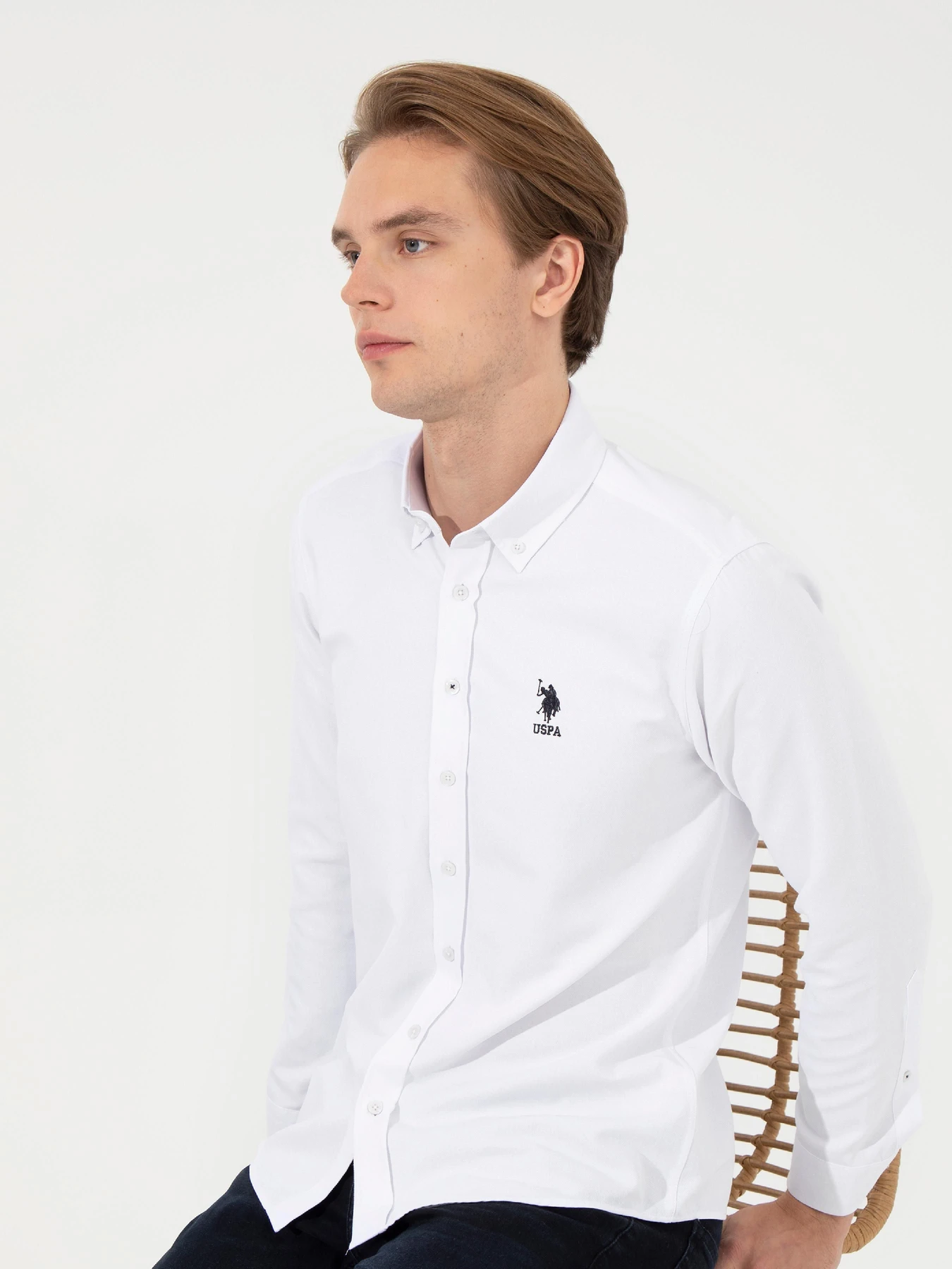 Рубашки US Polo модель G081GL004.000.1450337.VR013 Фото