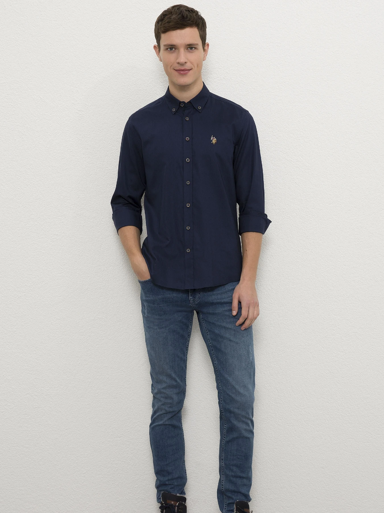 Рубашки US Polo модель G081SZ004.000.1085902.VR033 Фото