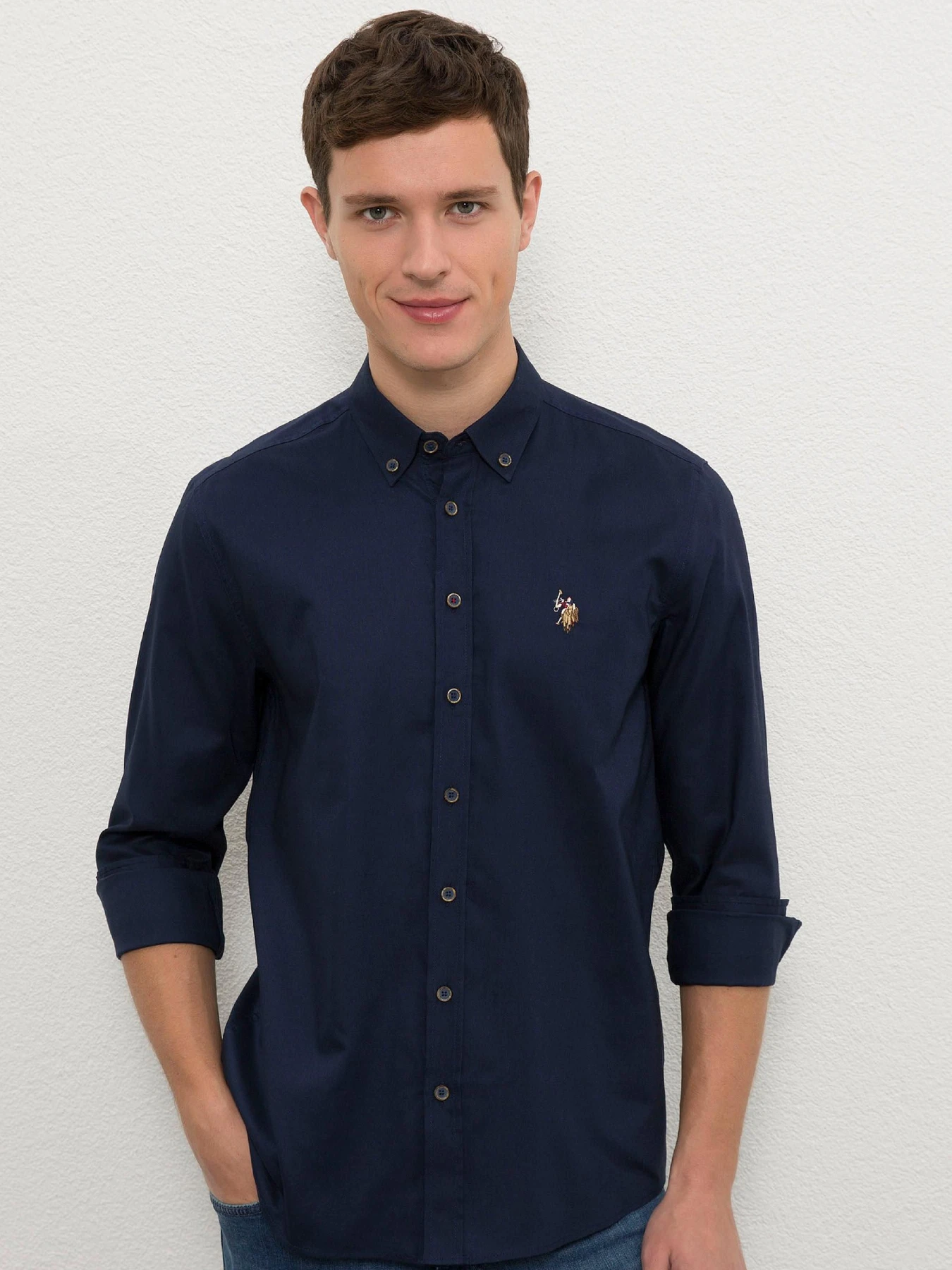 Рубашки US Polo модель G081SZ004.000.1085902.VR033 Фото