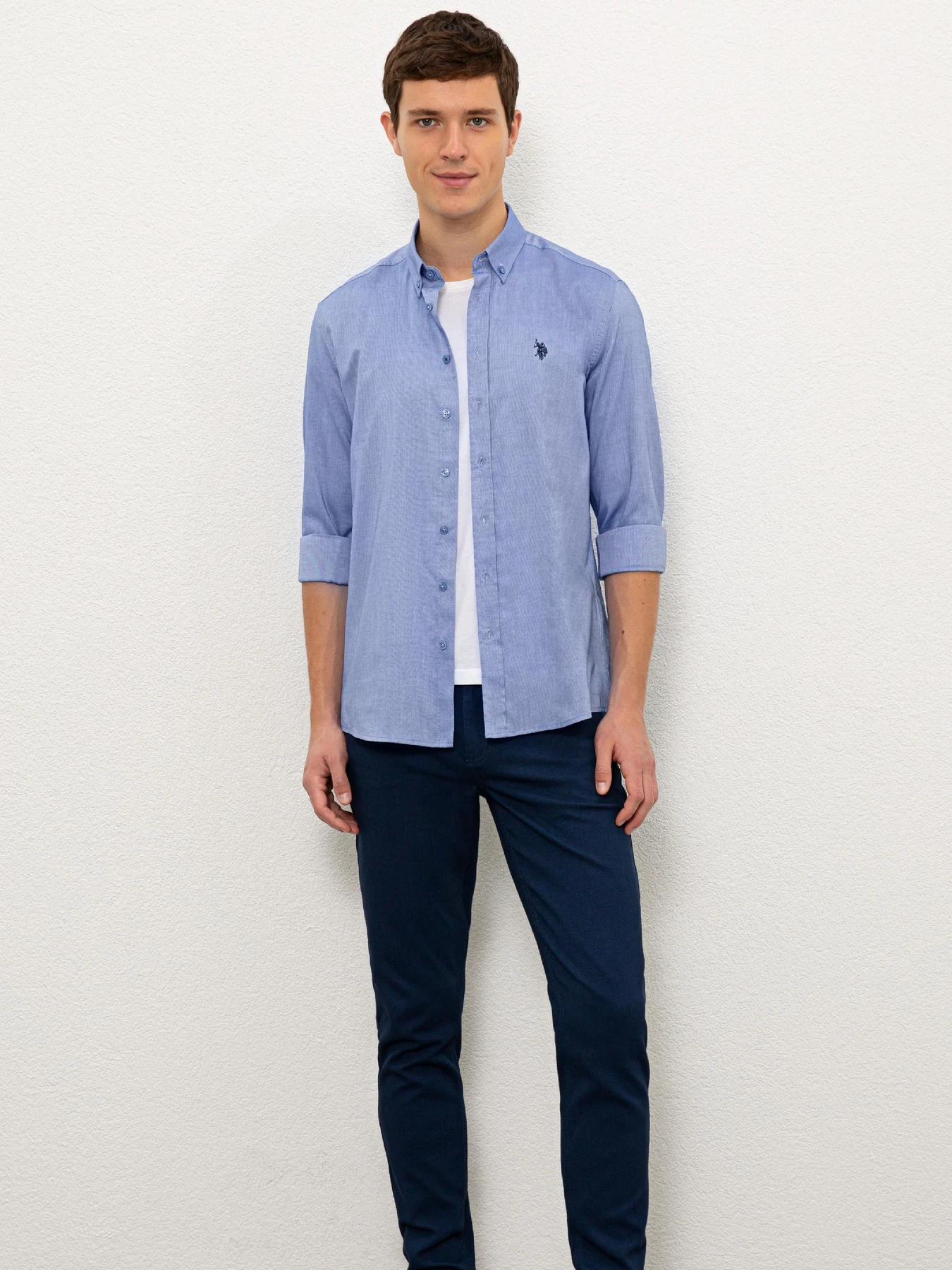 Рубашки US Polo модель G081SZ004.000.1085959.VR032 Фото