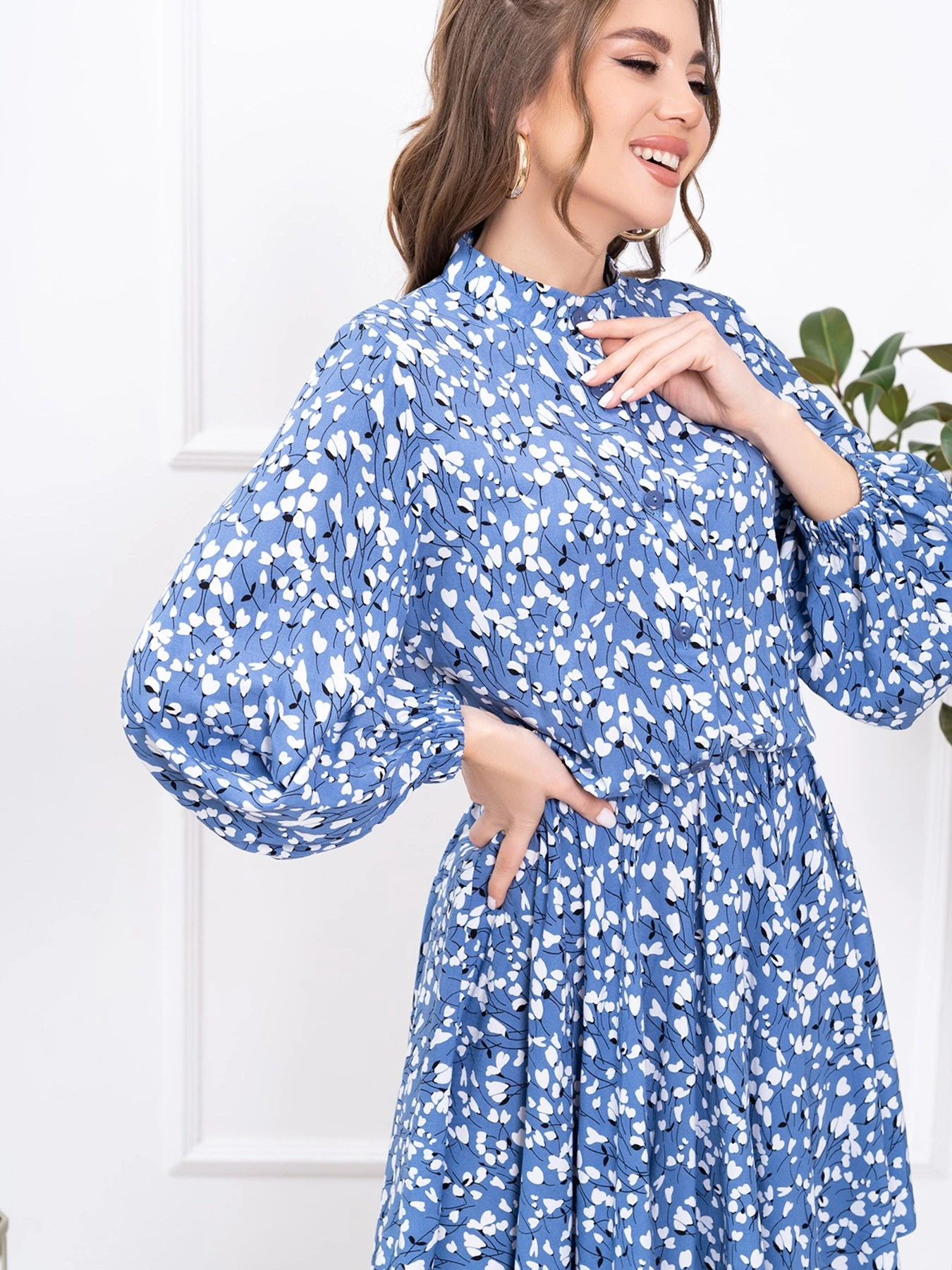 Платья ISSA Plus модель 13773_blue Платья ISSA Plus модель 13773_blue Фото