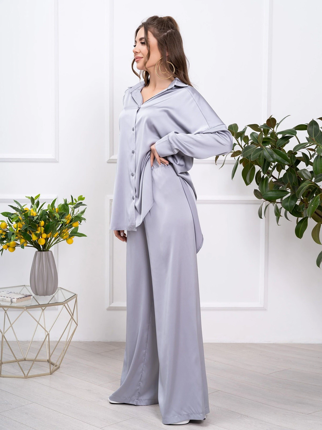 Костюми ISSA Plus модель 13782_grey Костюми ISSA Plus модель 13782_grey Фото
