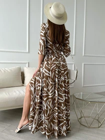 Платья ISSA Plus модель 13814_brown Фото