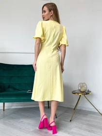Сукні ISSA Plus модель 13810_yellow Фото