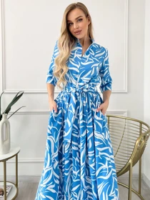 Сукні ISSA Plus модель 13814_blue Фото