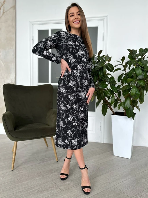 Платья ISSA Plus модель 13841_black Фото