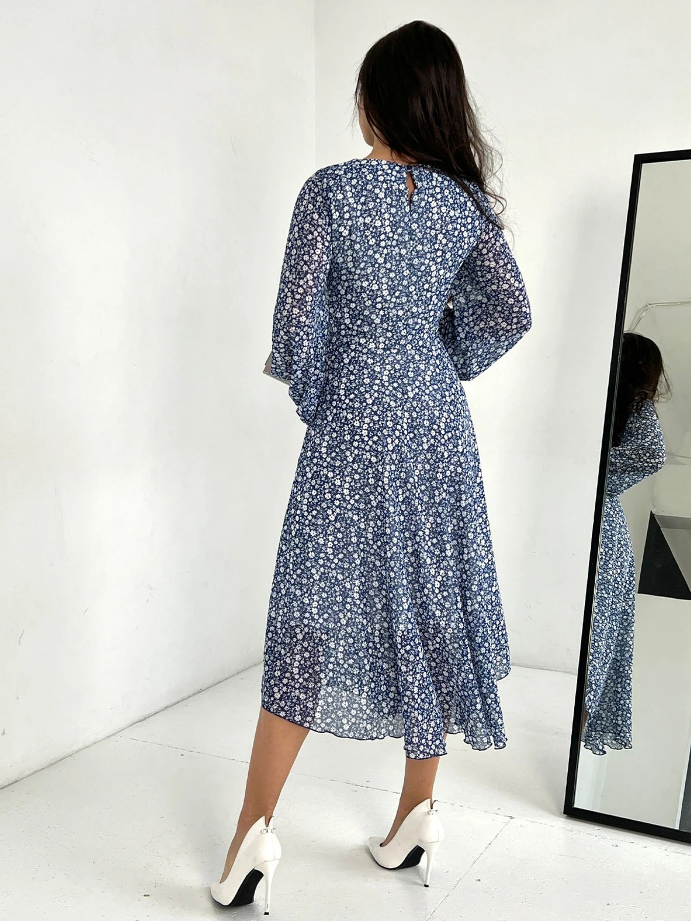 Платья ISSA Plus модель 13847_blue Платья ISSA Plus модель 13847_blue Фото