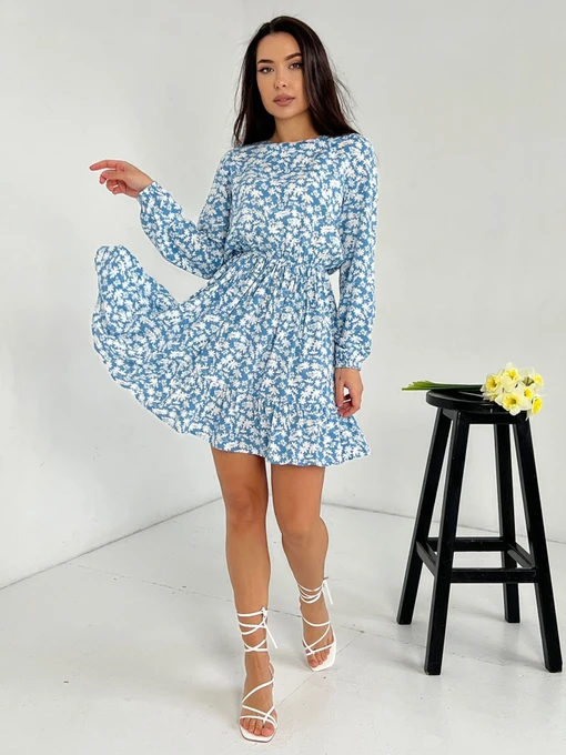 Платья ISSA Plus модель 13849_blue Фото