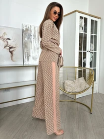 Костюмы ISSA Plus модель 13852_beige Фото
