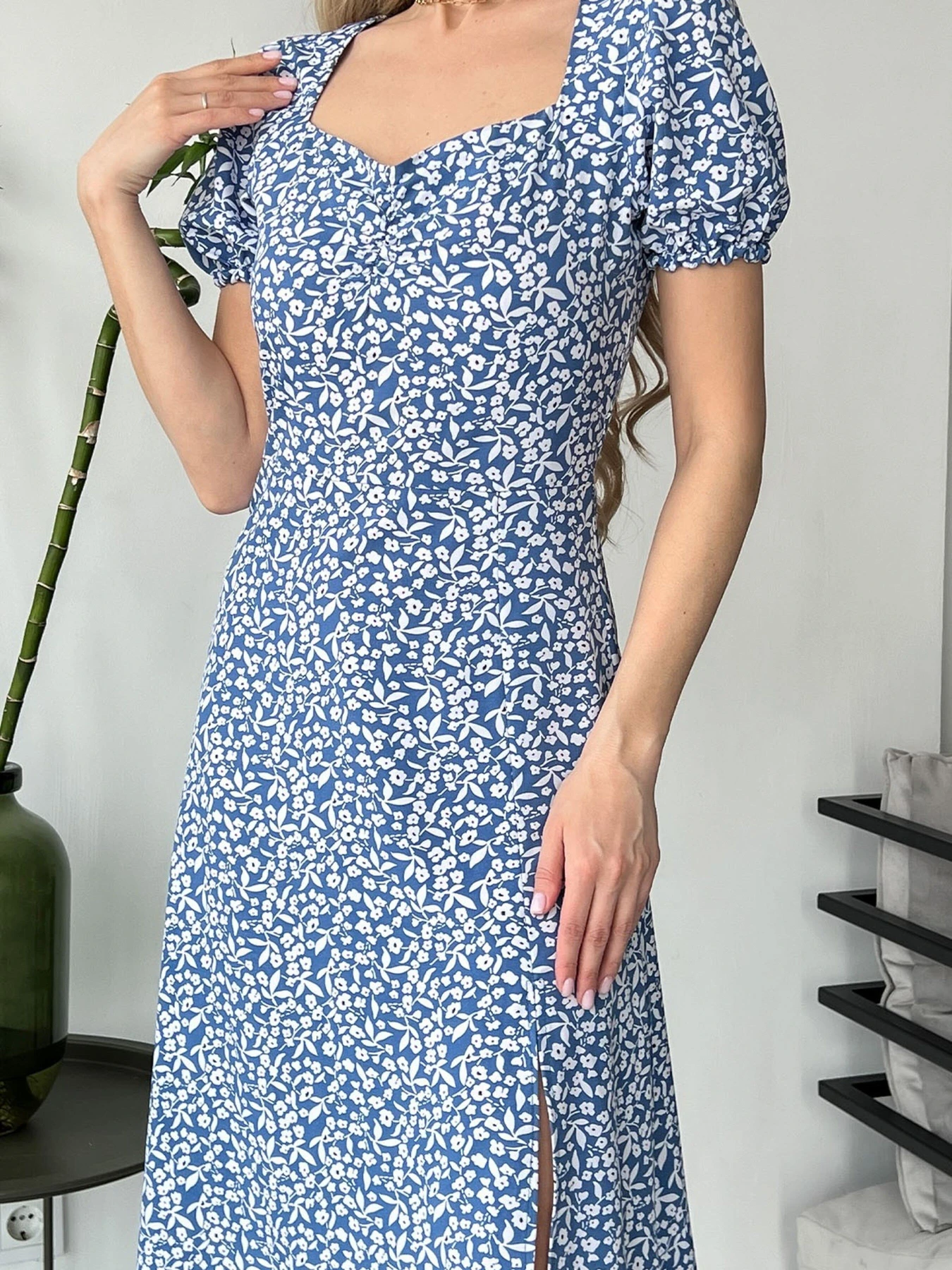 Платья ISSA Plus модель SA-151_blue Фото