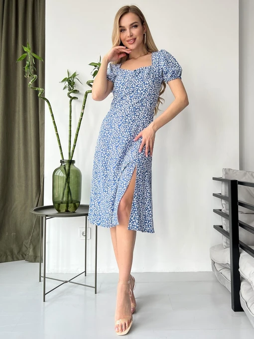 Платья ISSA Plus модель SA-151_blue Фото
