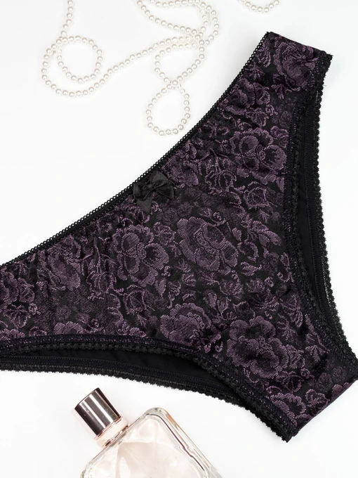 Нижнее белье ISSA Plus модель BL2-710_blacklilac Фото