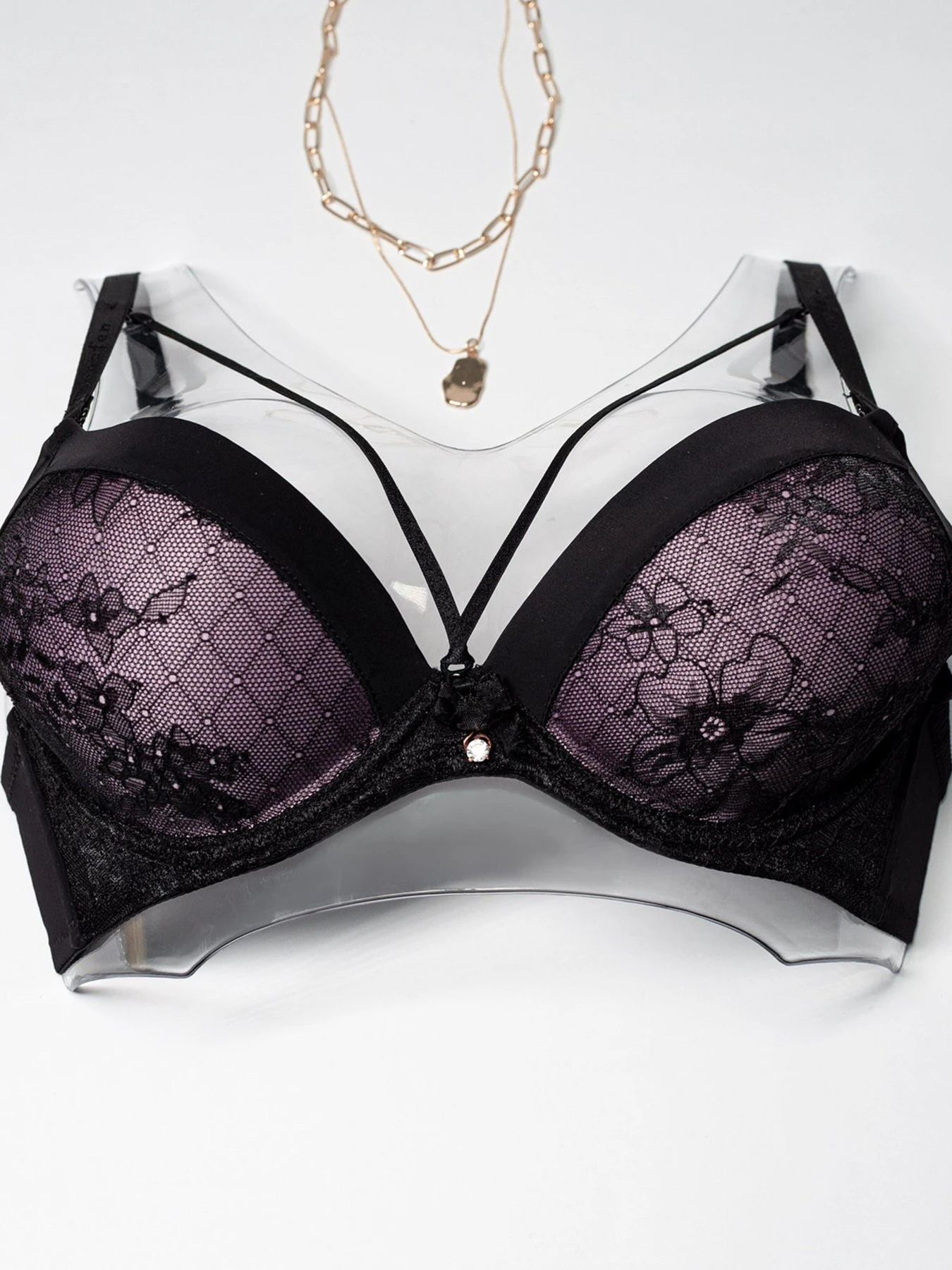 Нижнее белье ISSA Plus модель BL2-726_blacklilac Фото