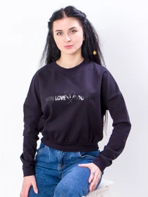 Худи и свитшоты Носи своє модель 8185-057-33-chornilxno-sinj Фото