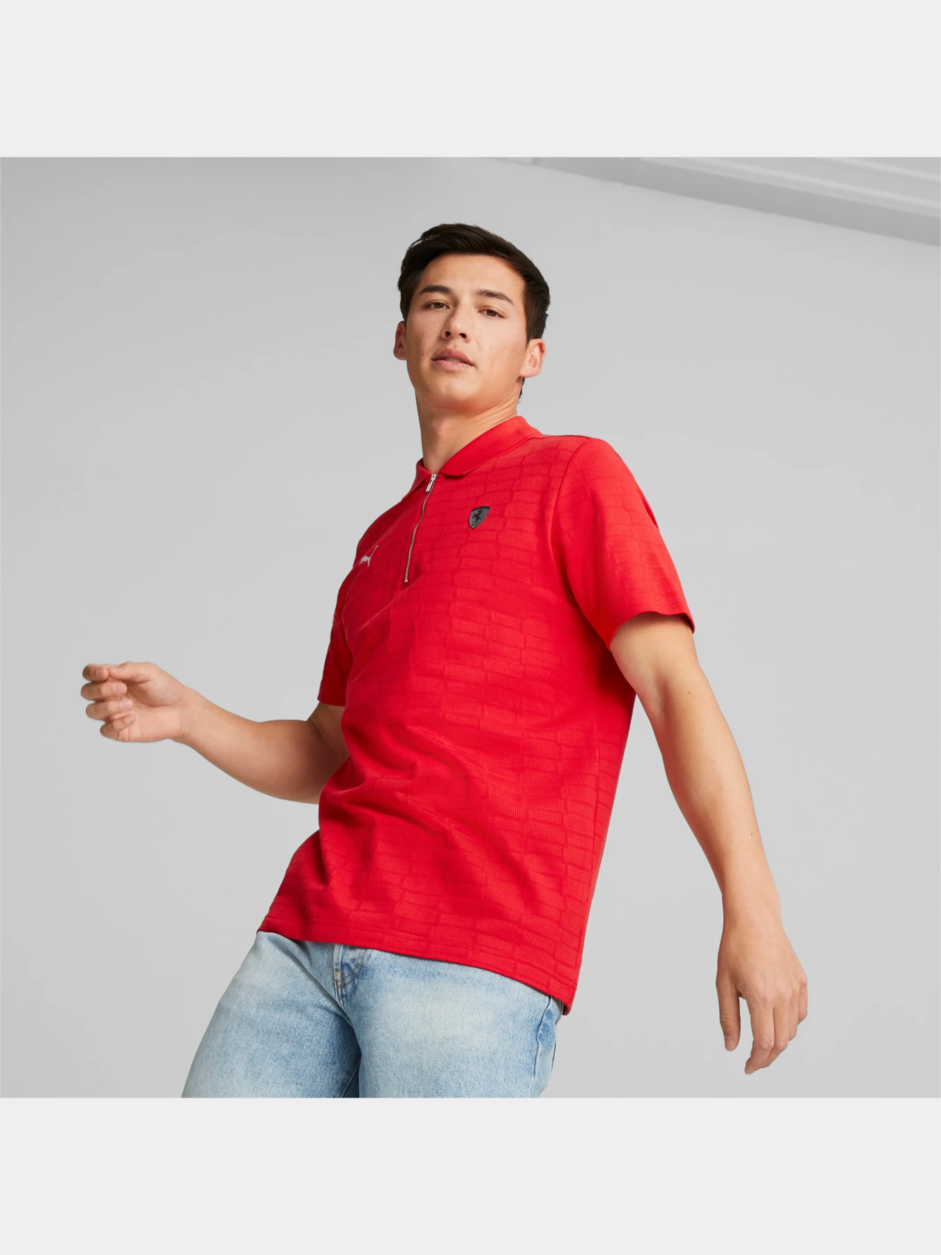 Футболки и поло PUMA Ferrari Style Jacquard Polo модель 538331 Фото