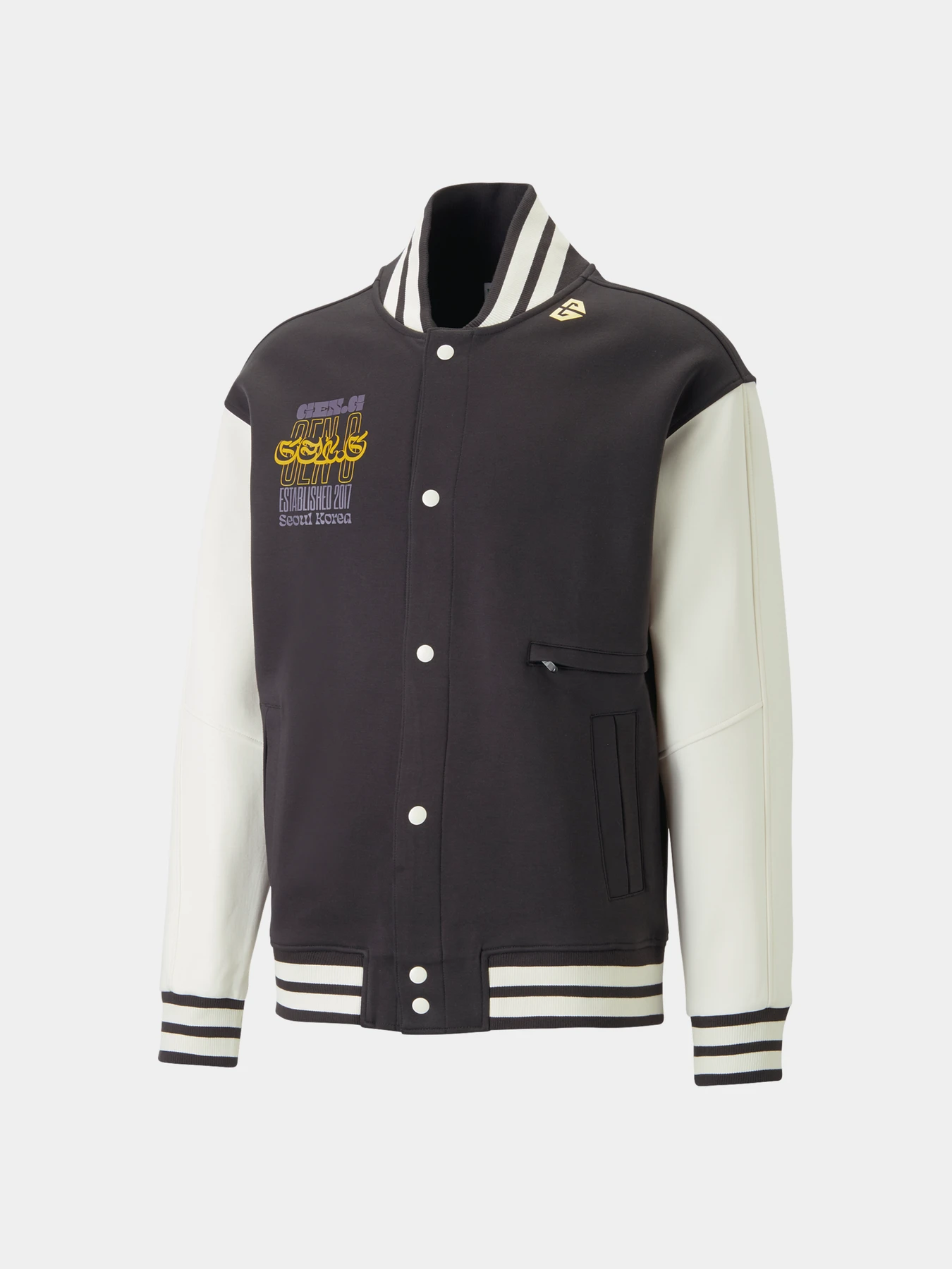 Куртки и дубленки PUMA Gen.g Varsity Jacket модель 539013 Фото