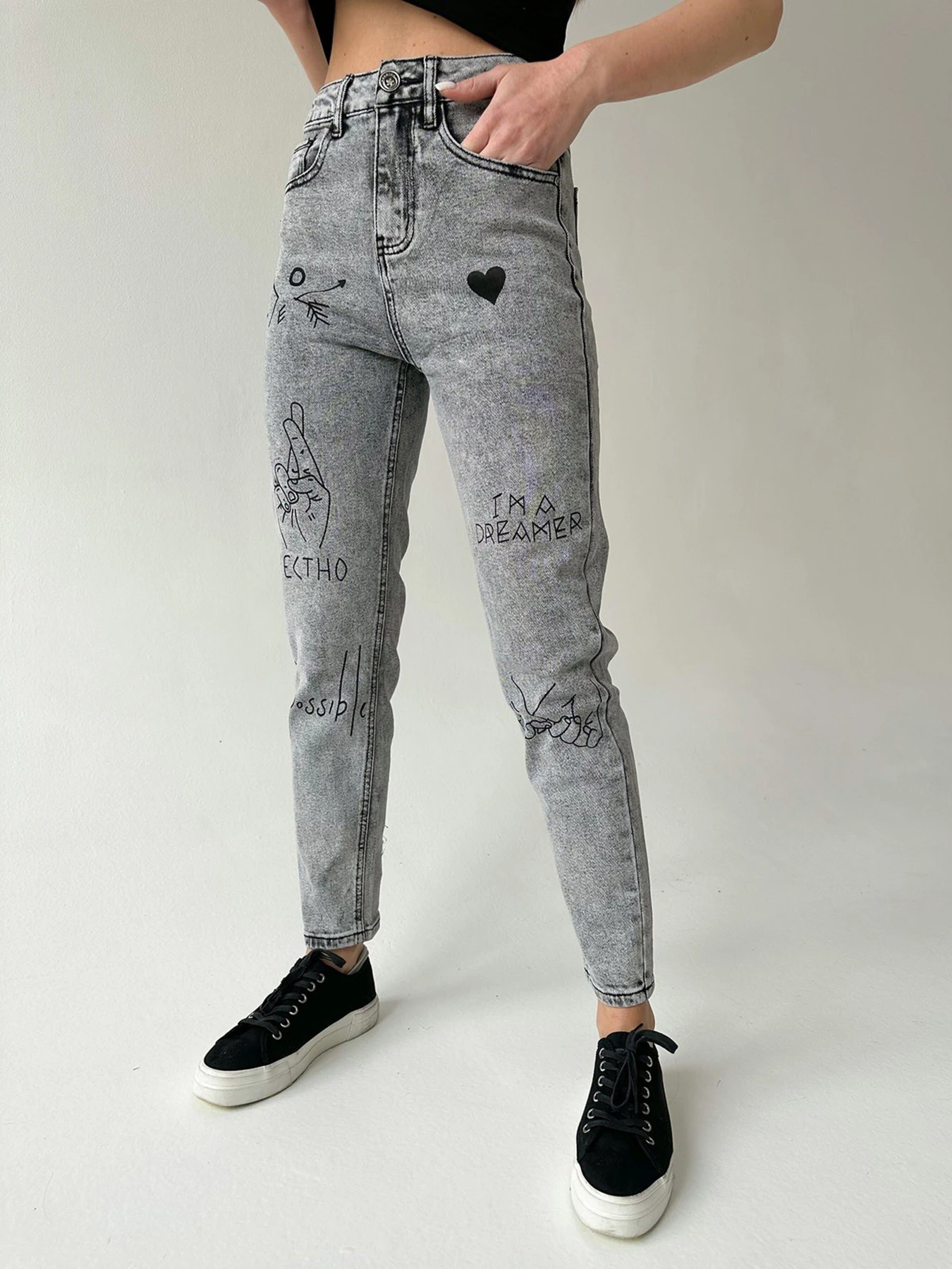 Джинси ISSA Plus модель WN20-236_grey Джинси ISSA Plus модель WN20-236_grey Фото