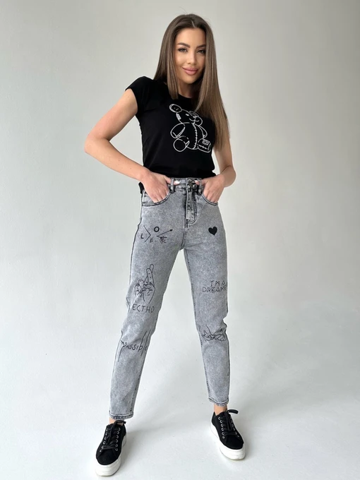 Джинсы ISSA Plus модель WN20-236_grey Фото
