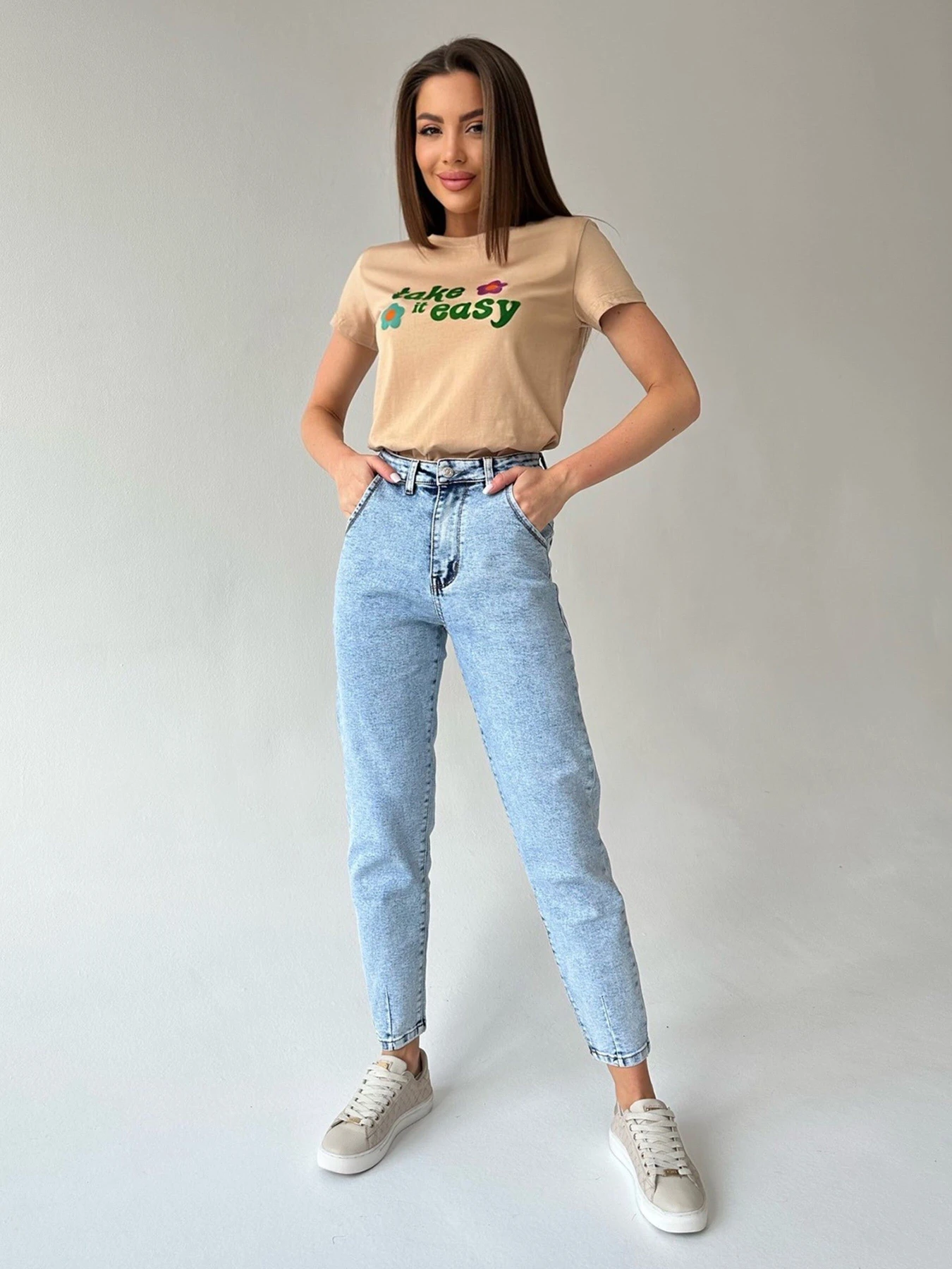 Джинси ISSA Plus модель WN20-399_blue Джинси ISSA Plus модель WN20-399_blue Фото