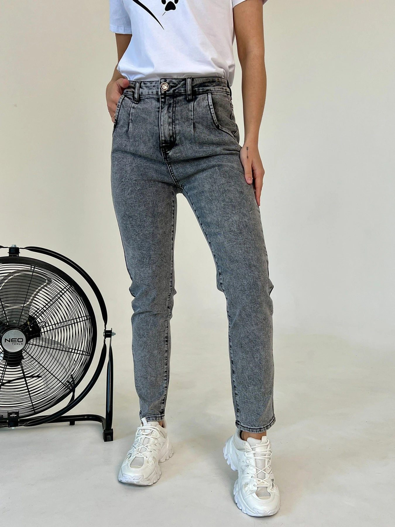 Джинси ISSA Plus модель WN20-415_grey Джинси ISSA Plus модель WN20-415_grey Фото