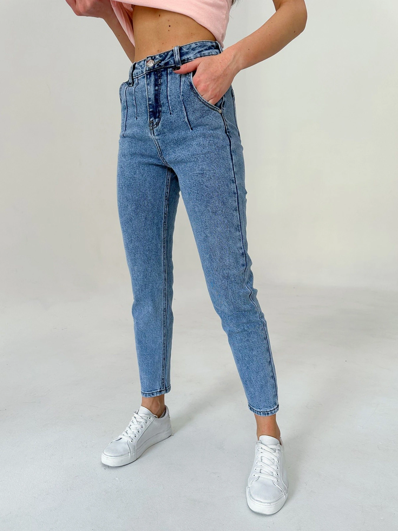 Джинси ISSA Plus модель WN20-416_blue Джинси ISSA Plus модель WN20-416_blue Фото