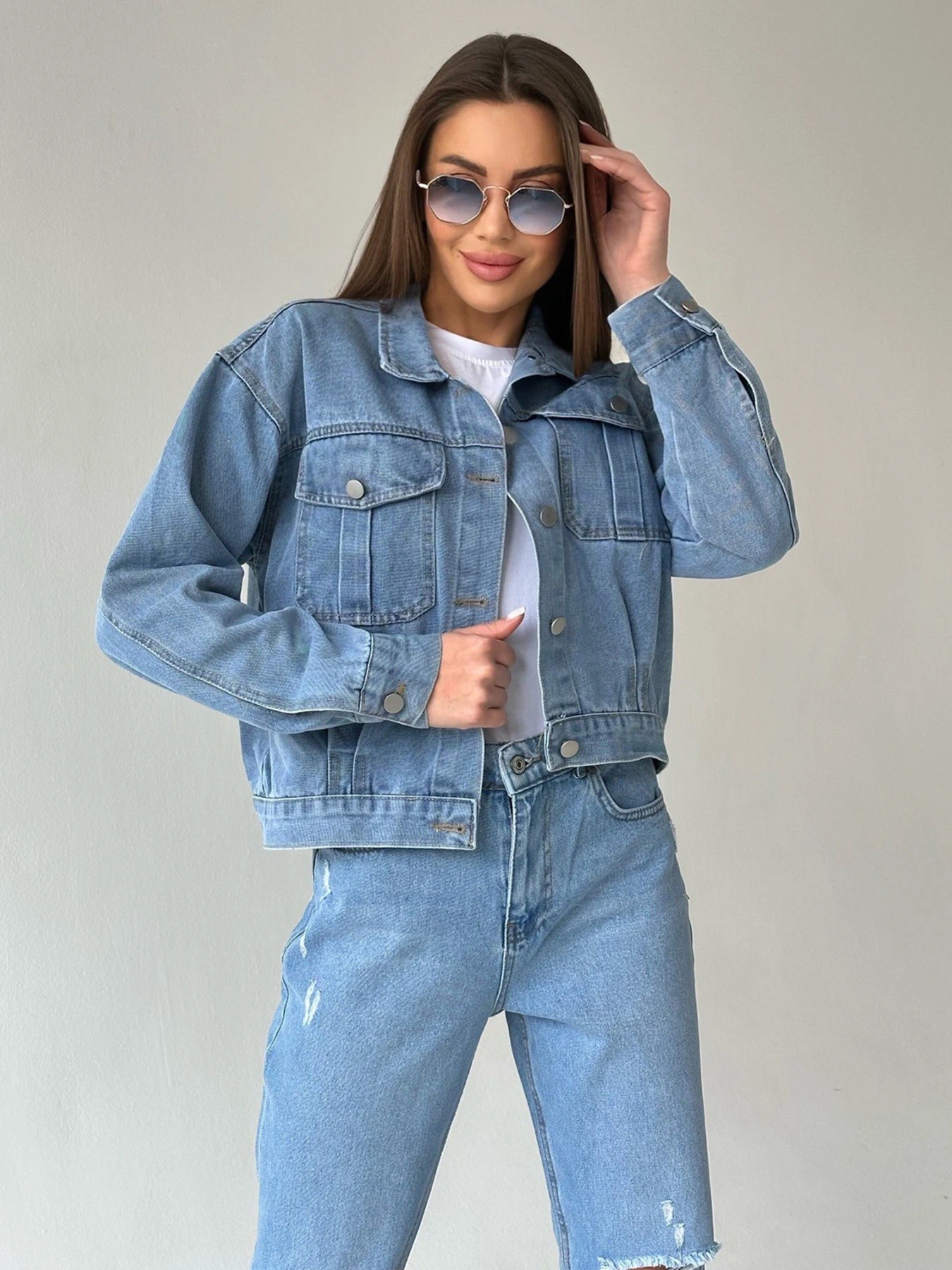 Куртки та дублянки ISSA Plus модель WN20-418_blue Фото
