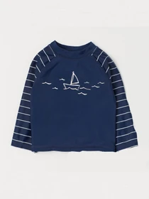 Одежда для пляжа H&M Купальний лонгслів модель 42234 Фото