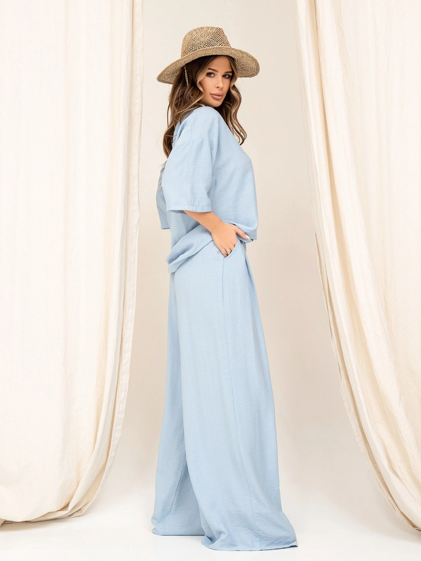 Костюми ISSA Plus модель 13883_blue Фото