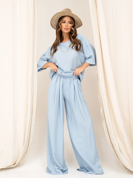 Костюмы ISSA Plus модель 13883_blue Фото