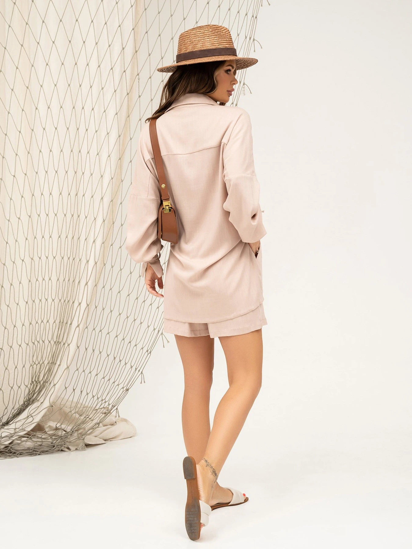 Костюмы ISSA Plus модель 13884_beige Костюмы ISSA Plus модель 13884_beige Фото