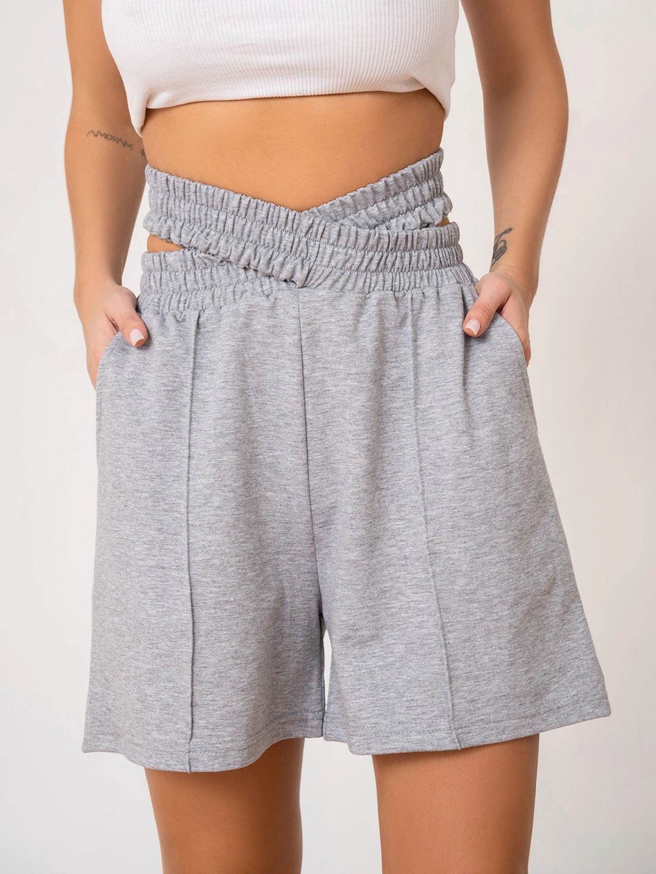 Шорти ISSA Plus модель 13885_grey Шорти ISSA Plus модель 13885_grey Фото