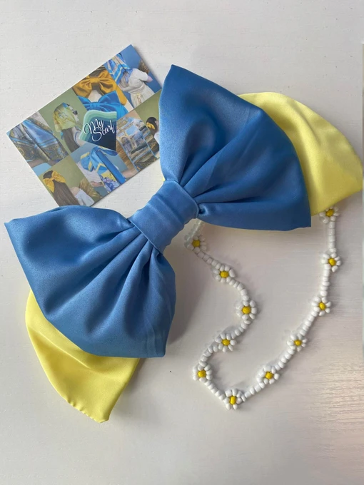 Великий жовто-синій бант. Колекція "Україна" MyScarf модель ba_045 Фото