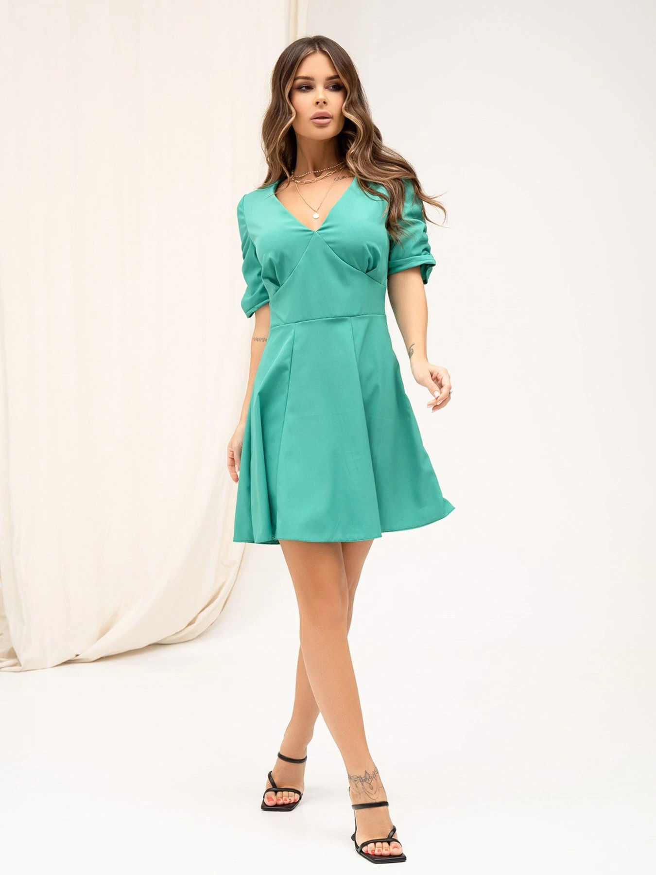 Сукні ISSA Plus модель 13878_green Сукні ISSA Plus модель 13878_green Фото