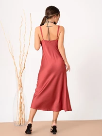 Платья ISSA Plus модель 13882_terracotta Фото