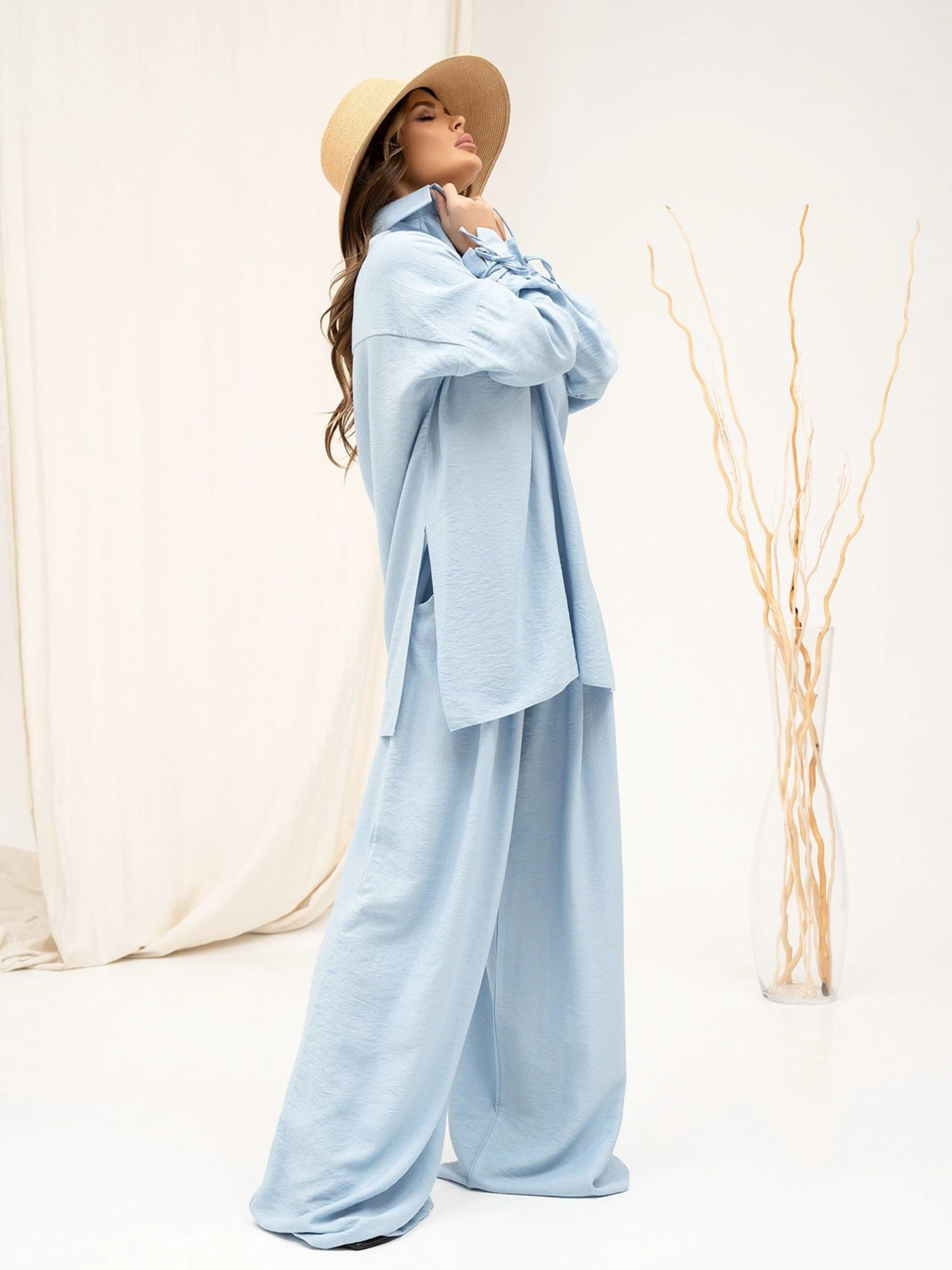 Костюмы ISSA Plus модель 13886_blue Костюмы ISSA Plus модель 13886_blue Фото