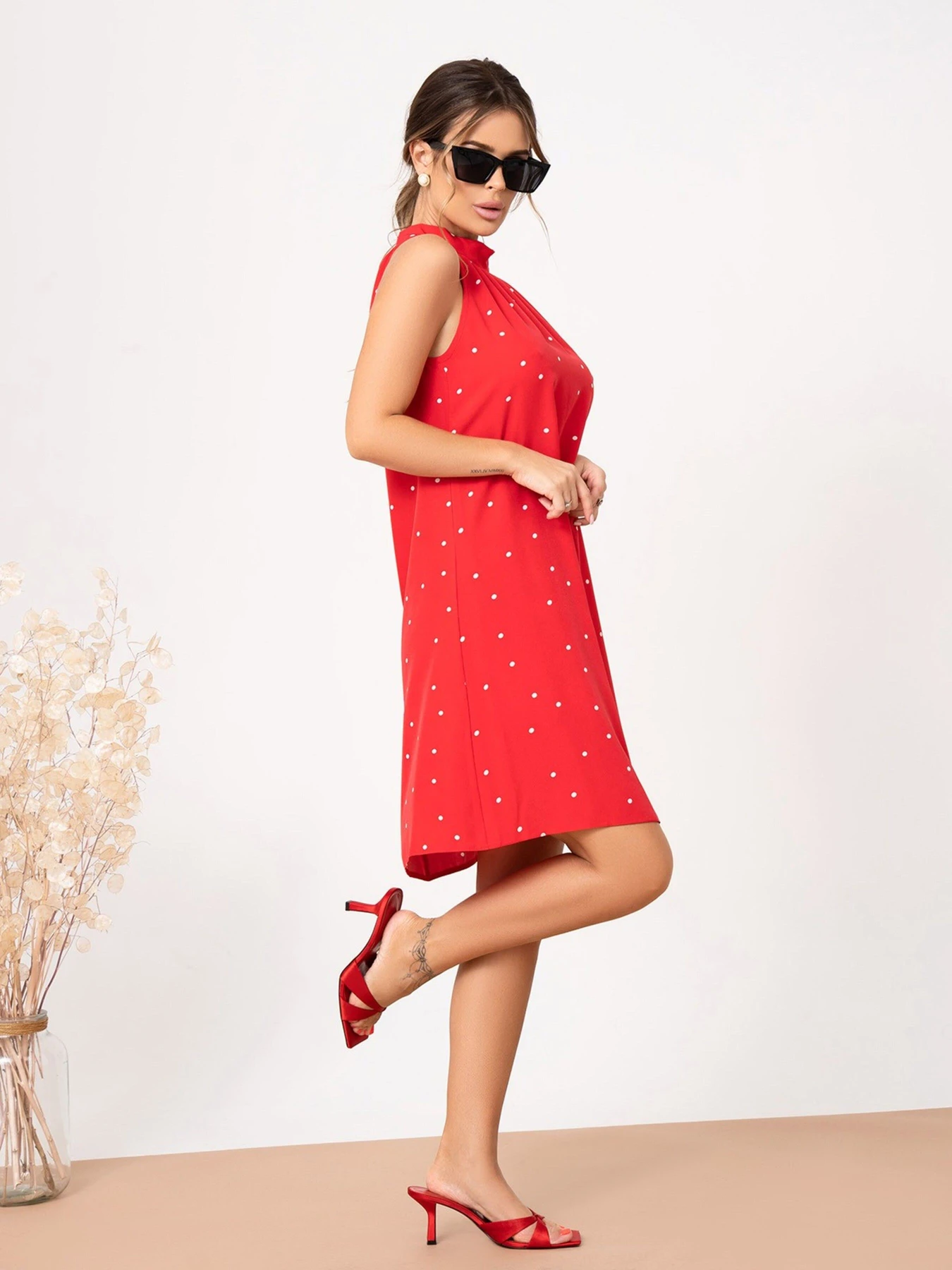Платья ISSA Plus модель SA-248_red Фото