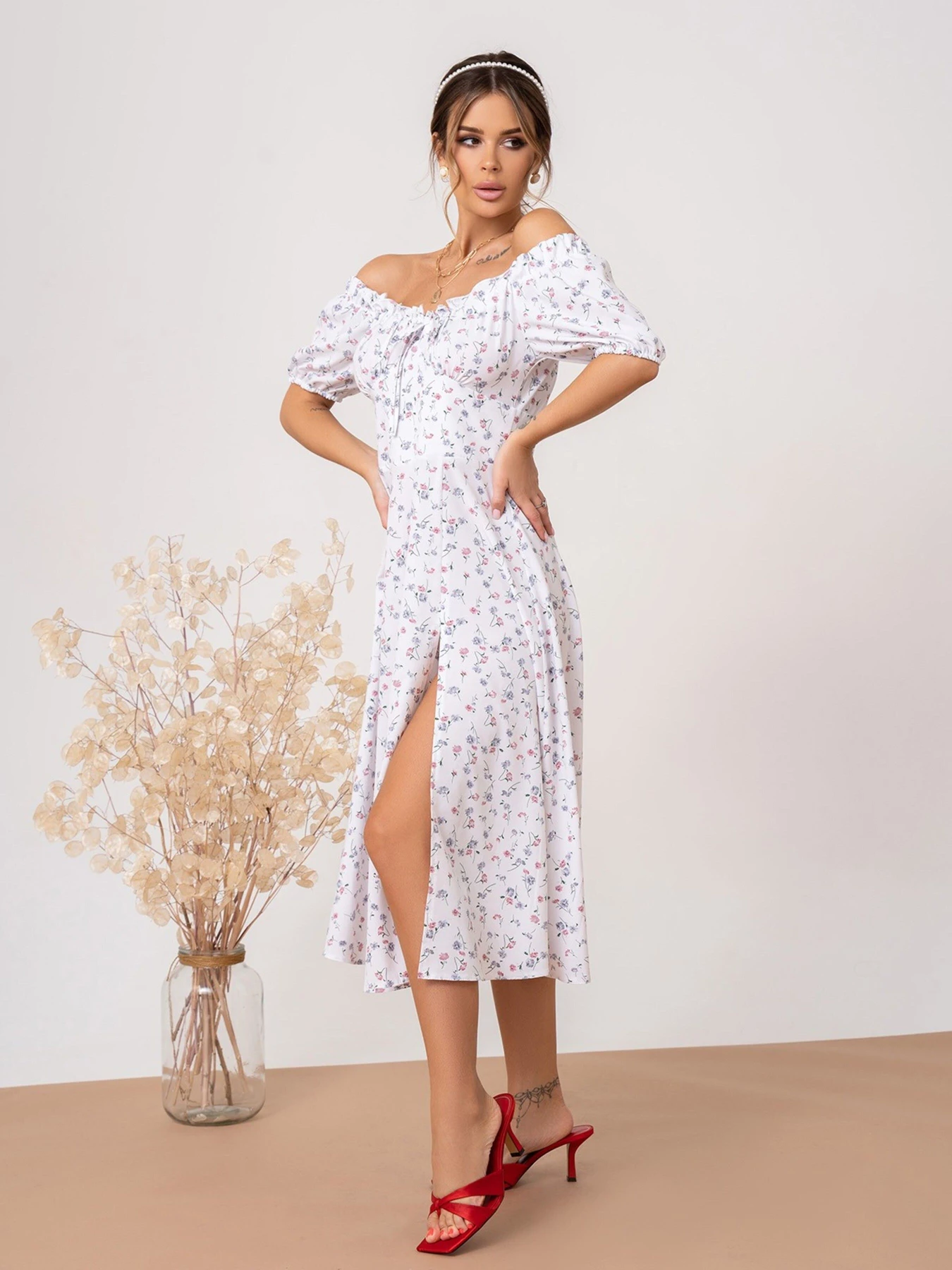 Платья ISSA Plus модель SA-413_white Платья ISSA Plus модель SA-413_white Фото