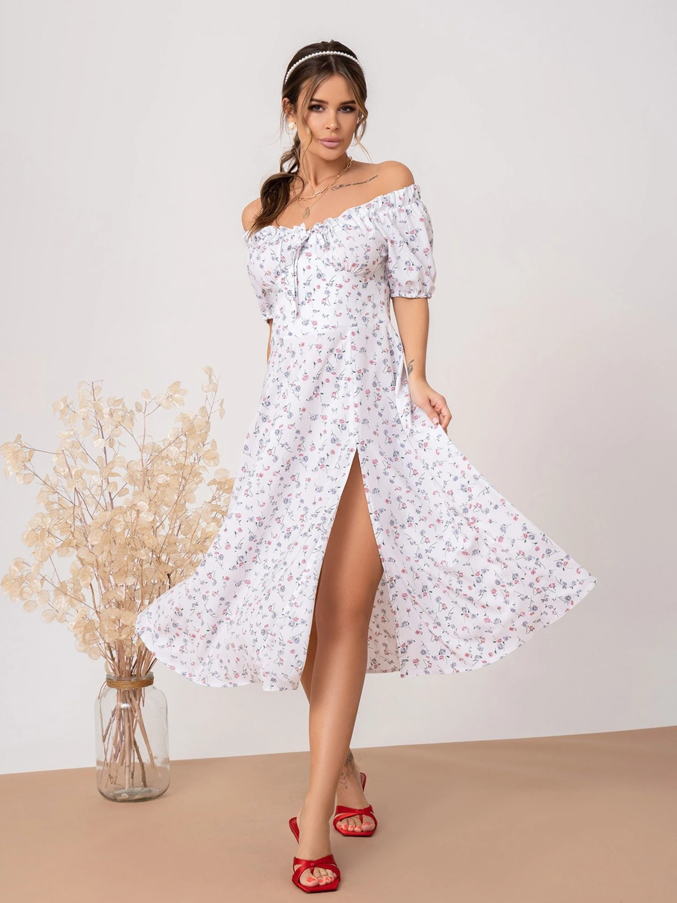 Платья ISSA Plus модель SA-413_white Платья ISSA Plus модель SA-413_white Фото