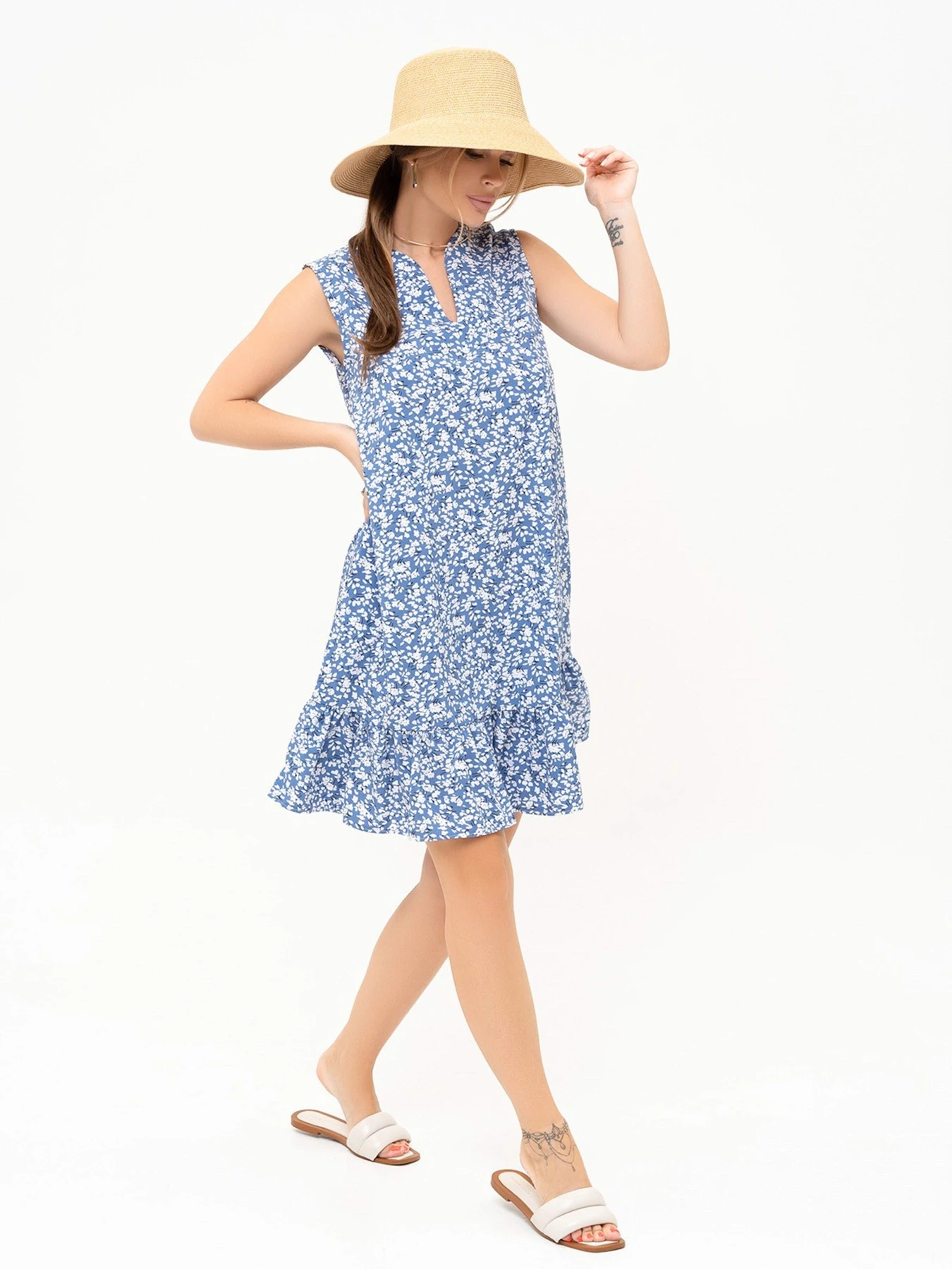 Платья ISSA Plus модель 13888_blue Платья ISSA Plus модель 13888_blue Фото